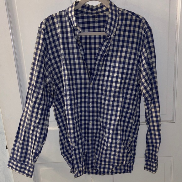 J. Crew Other - J. Crew Blue and White Gingham Shirt